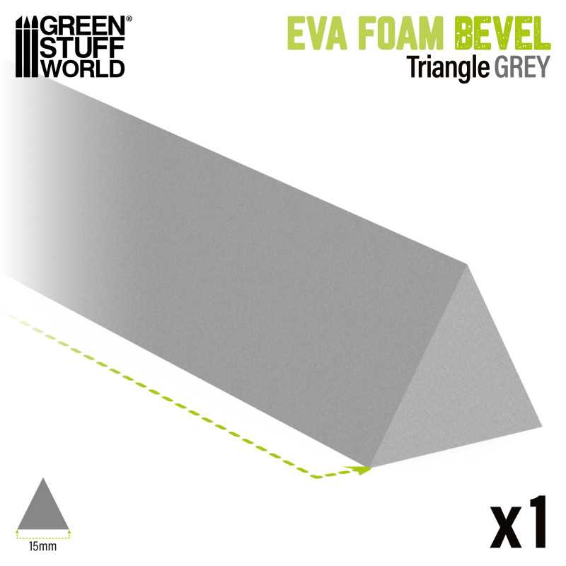 EVA foam bevels 15mm - Triangle for Cosplay EVA foam bevels 15mm - Triangle for Cosplay