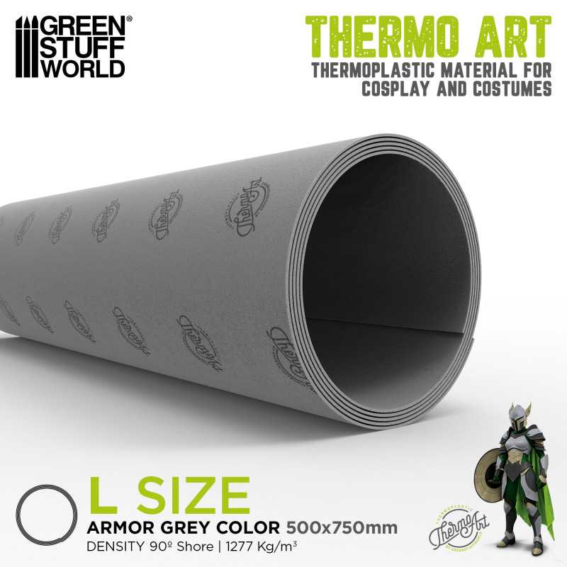 Thermoplastique ThermoArt Gris Armure pour cosplay et loisirs créatifs Thermoplastique ThermoArt Gris Armure pour cosplay et loisirs créatifs
