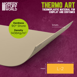 Cosplay ThermoArt Smooth | Smooth thermoplastic material for Cosplay, Modeling, and Crafting