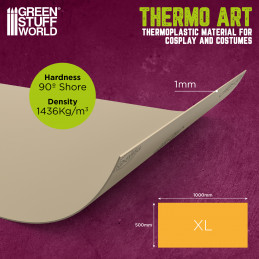 Cosplay ThermoArt Smooth | Smooth thermoplastic material for Cosplay, Modeling, and Crafting