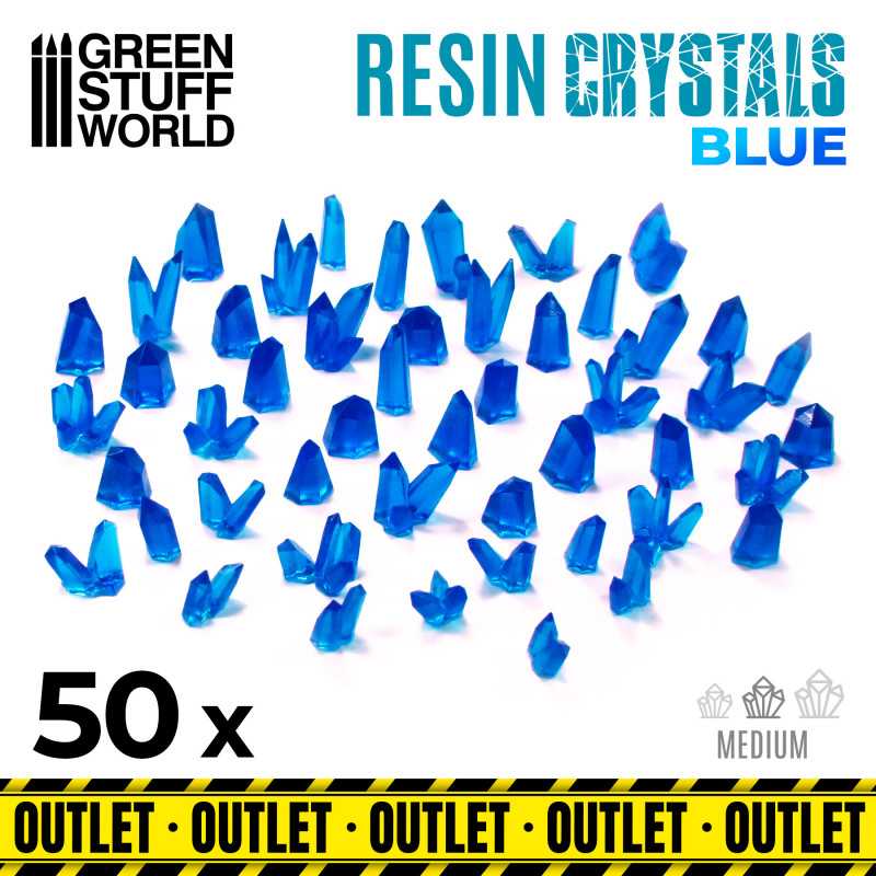 BLAU Harzkristalle - Mittel | Transparente Harzbits BLAU Harzkristalle - Mittel | Transparente Harzbits