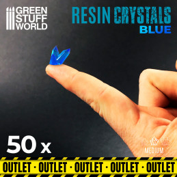 BLUE Resin Crystals - Medium | Transparent resin bits
