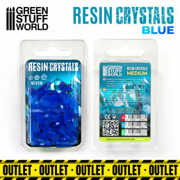BLUE Resin Crystals - Medium | Transparent resin bits