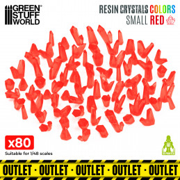 RED Resin Crystals | Transparent red crystal