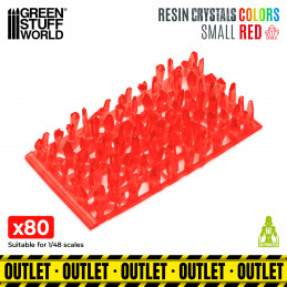 RED Resin Crystals | Transparent red crystal