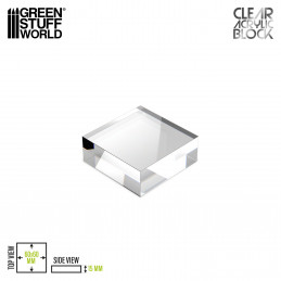 Acrylic Display Block 60x60x15mm | Acrylic plexiglas stand