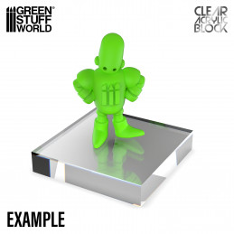 Acrylic Display Block 60x60x15mm | Acrylic plexiglas stand