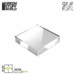 Acrylic Display Block 100x100x15mm | Acrylic plexiglas stand