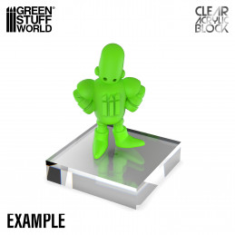 Acrylic Display Block 80x80x15mm | Acrylic plexiglas stand
