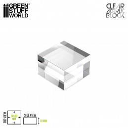 Acrylic Display Block 60x60x30mm | Acrylic plexiglas stand