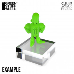 Acrylic Display Block 100x100x30mm | Acrylic plexiglas