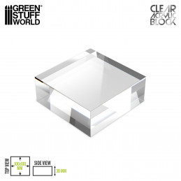 Acrylic Display Block 100x100x30mm | Acrylic plexiglas
