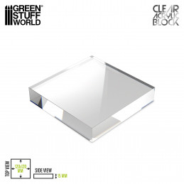 Acrylic Display Block 120x120x15mm | Acrylic plexiglas stand