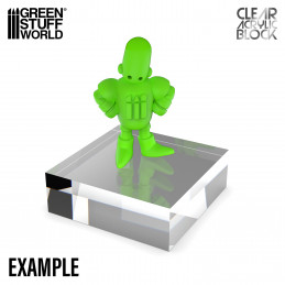 Acrylic Display Block 120x120x30mm | Acrylic plexiglas stand