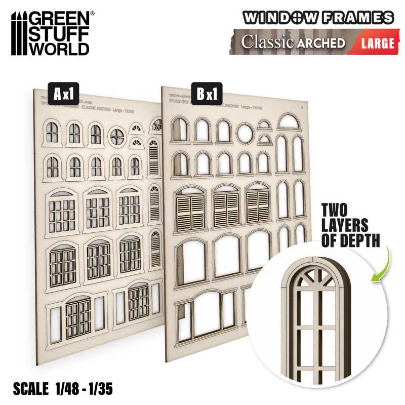 Arched Classic Miniature Windows - Large Arched Classic Miniature Windows - Large