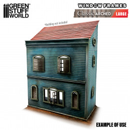 Miniatur Fenster - Gewölbte klassische - Groß
