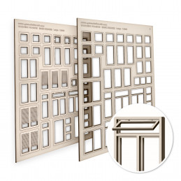 Fenêtres maquette - carrées de base - Grandes