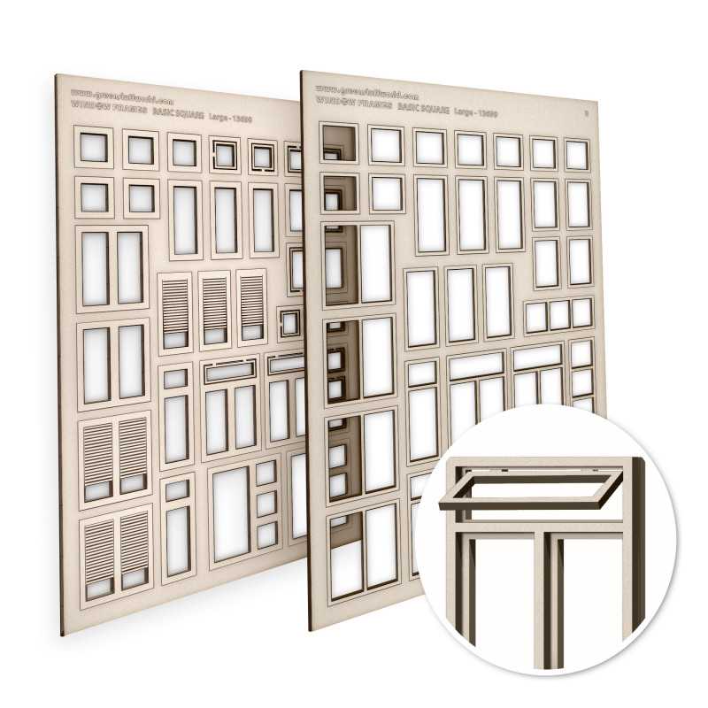 Ventanas Cuadradas Básicas - Grandes Ventanas Cuadradas Básicas - Grandes
