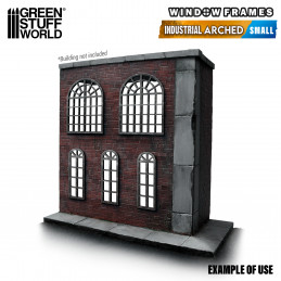 Industrial Arched Miniature Windows - Small