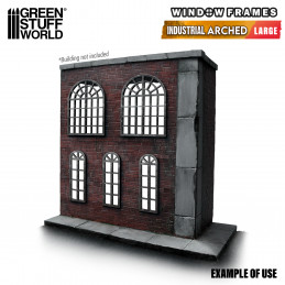 Industrial Arched Miniature Windows - Large (type 2)