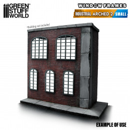 Industrial Arched Miniature Windows - Small (type 2)