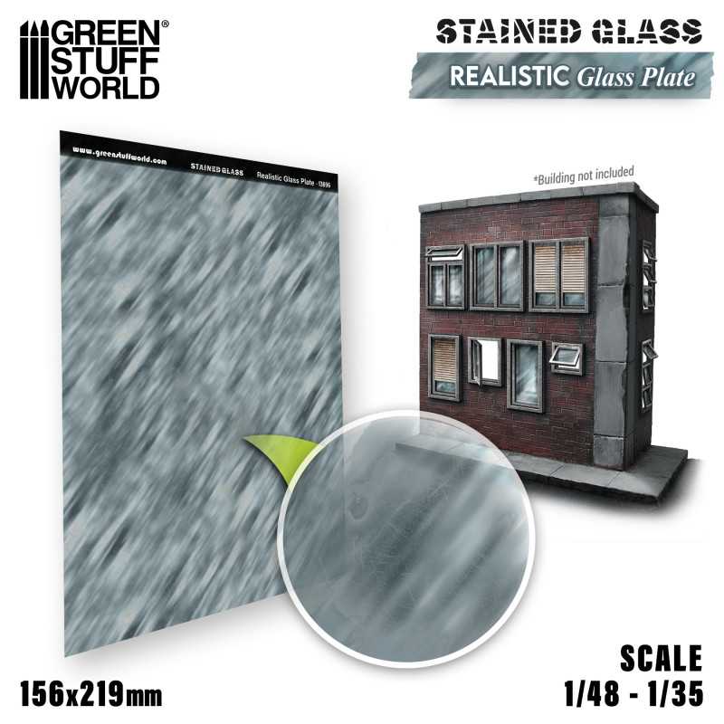 Realistic Glass Plate - Stained Glass