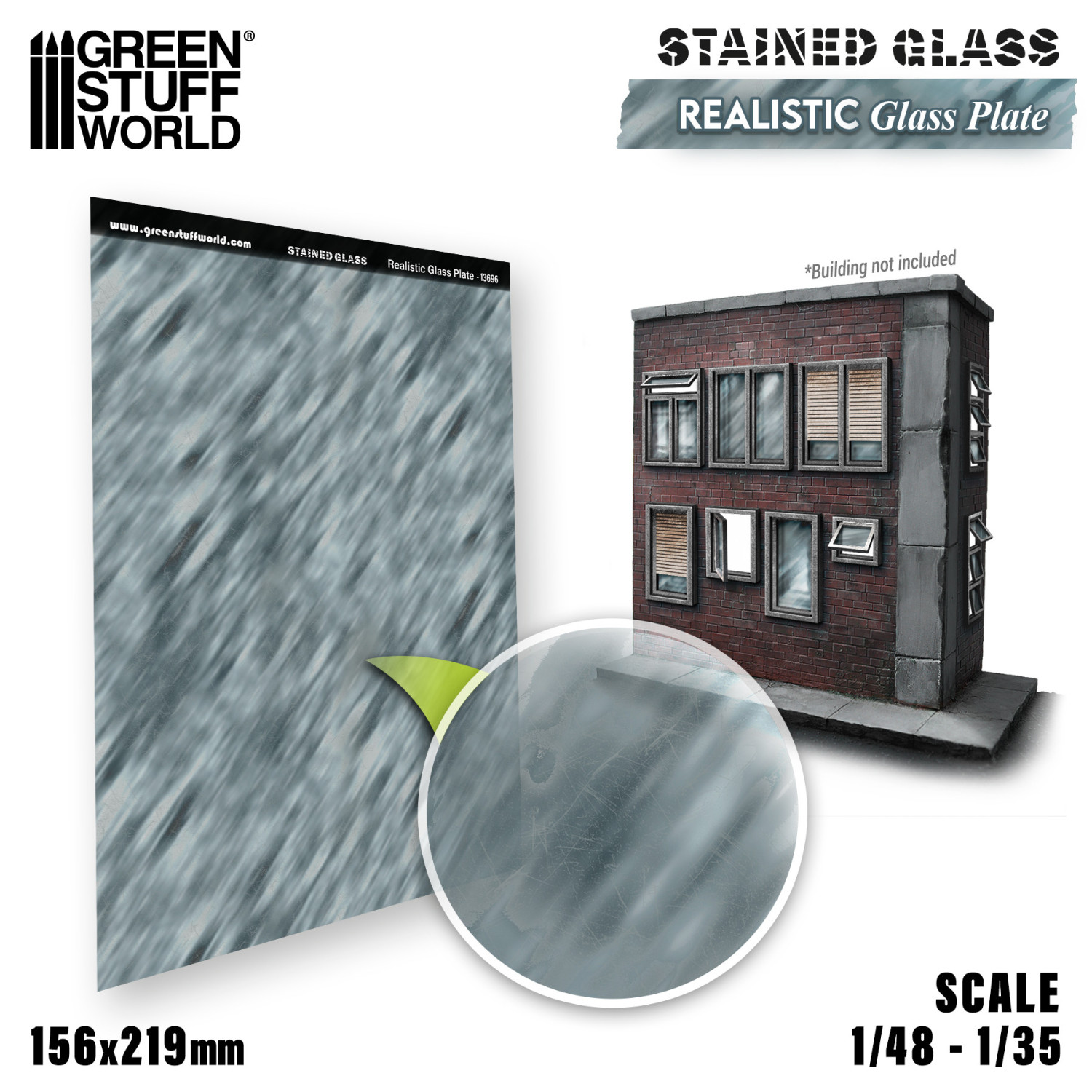 Plaque de verre réaliste | Vitraux Miniatures effet réaliste - GSW