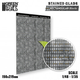 Rectangular Blocks Stained Glass | Mosaic