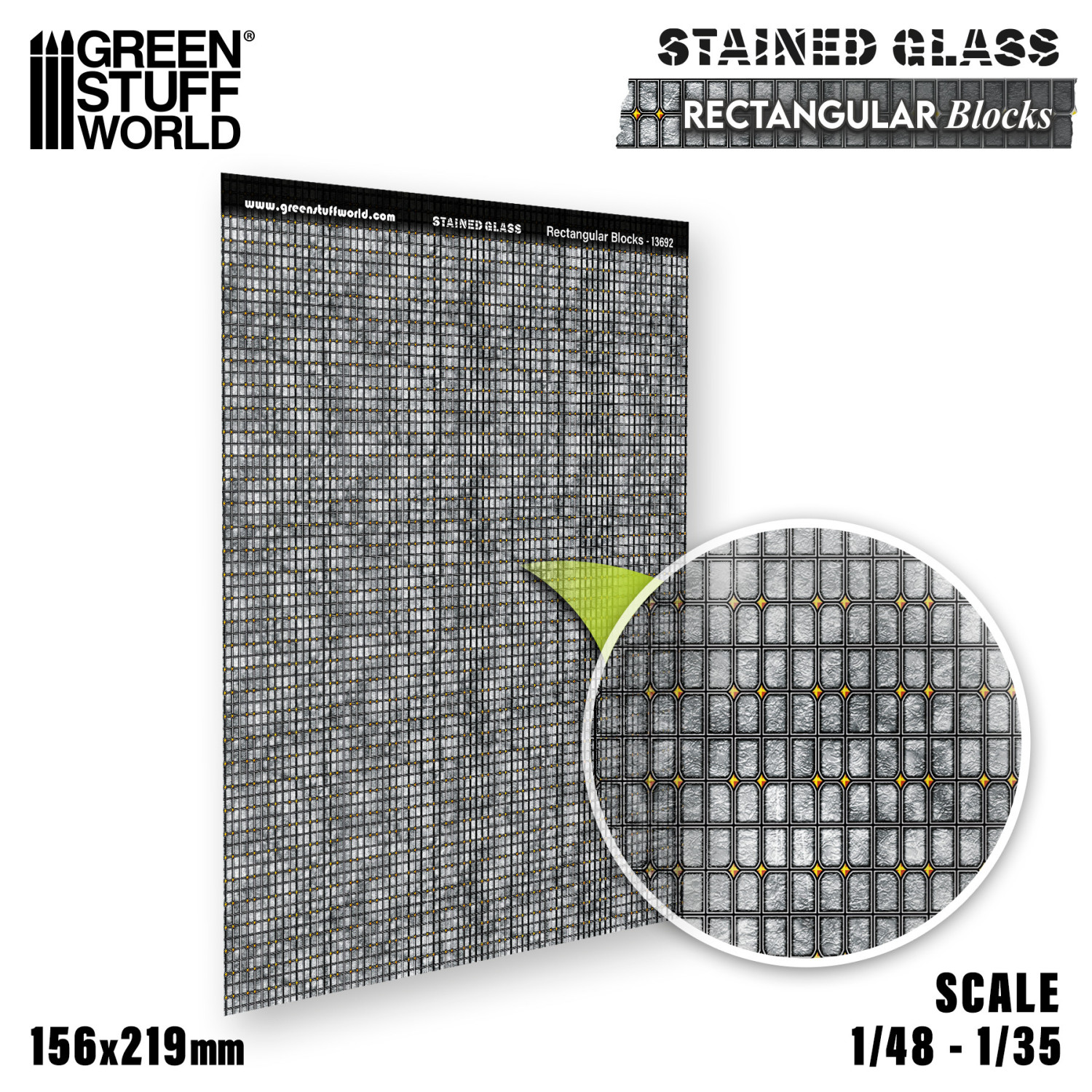 Vitraux Miniatures - Blocs rectangulaires | Mosaïque - GSW