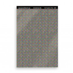 Herringbone Tiles Stained Glass