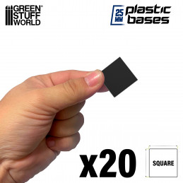 Plastic Square Bases 25mm | Warhammer Old World Bases