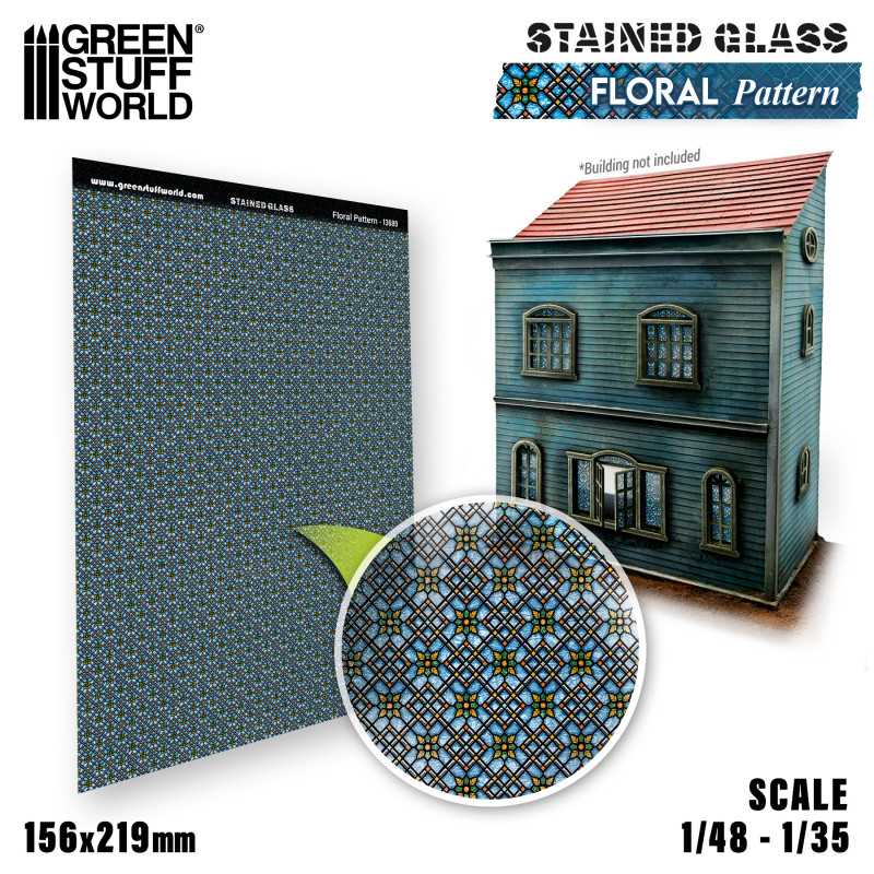 Floral Pattern Stained Glass