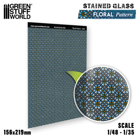Vitraux Miniatures - Motif floral - GSW