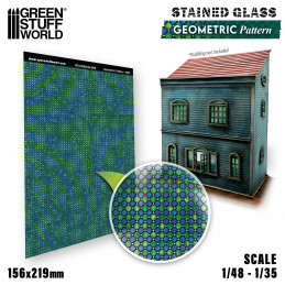 Geometric Pattern Stained Glass