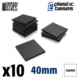 Plastic Square Bases 40mm | Warhammer Old World Bases