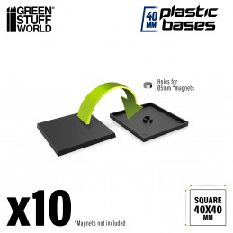 Plastic Square Bases 40mm | Warhammer Old World Bases
