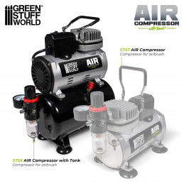Compresseur pour aérographe avec cuve | Compresseur aérographe de Green Stuff World
