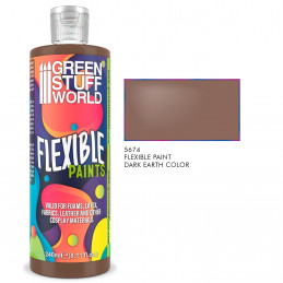 Flexible Paint Dark Brown Earth | Flexi Paints 240ml