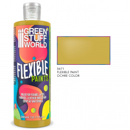 Peinture souple Ocre 240ml | Peinture flexible