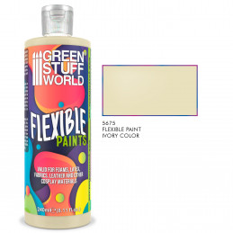 Peinture souple blanc ivoire 240ml | Peinture flexible