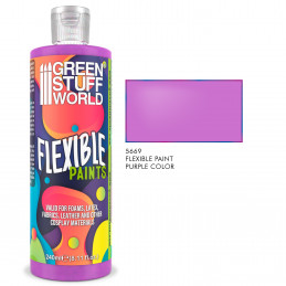 Peinture souple Pourpre 240ml | Peinture flexible