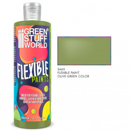 Peinture souple Vert olive 240ml | Peinture flexible