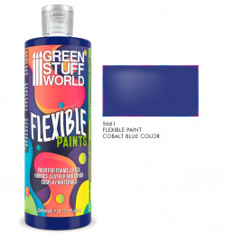 Peinture souple bleu cobalt 240ml | Peinture flexible