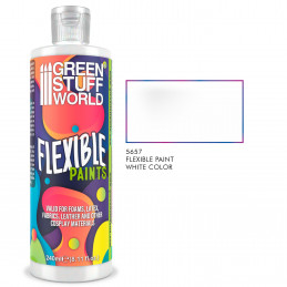 Peinture souple blanc 240ml | Peinture flexible