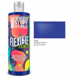 Peinture souple bleu 240ml | Peinture flexible