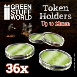 Capsules pour Jetons 18mm pour jeux de société