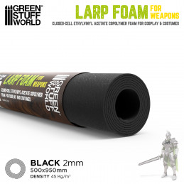 LARP foam for soft combat and LARP weapons