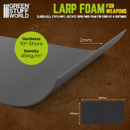 LARP foam for soft combat and LARP weapons