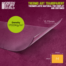 Cosplay ThermoArt Transparent | Clear thermoplastic material for thermoforming