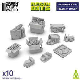 Piles of Trash | Garbage piles for dioramas, scale models, and board games
